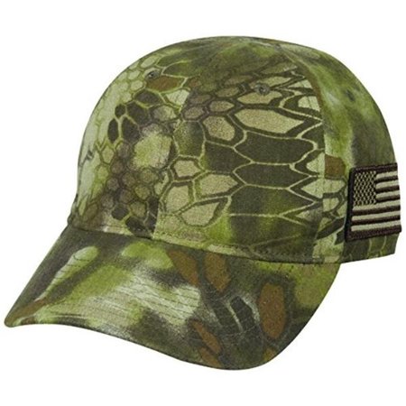 OUTDOOR CAP COMPANY Outdoor Cap 1003692 Kryptek HighlanderAmerican Flag Cap; Camouflage 1003692